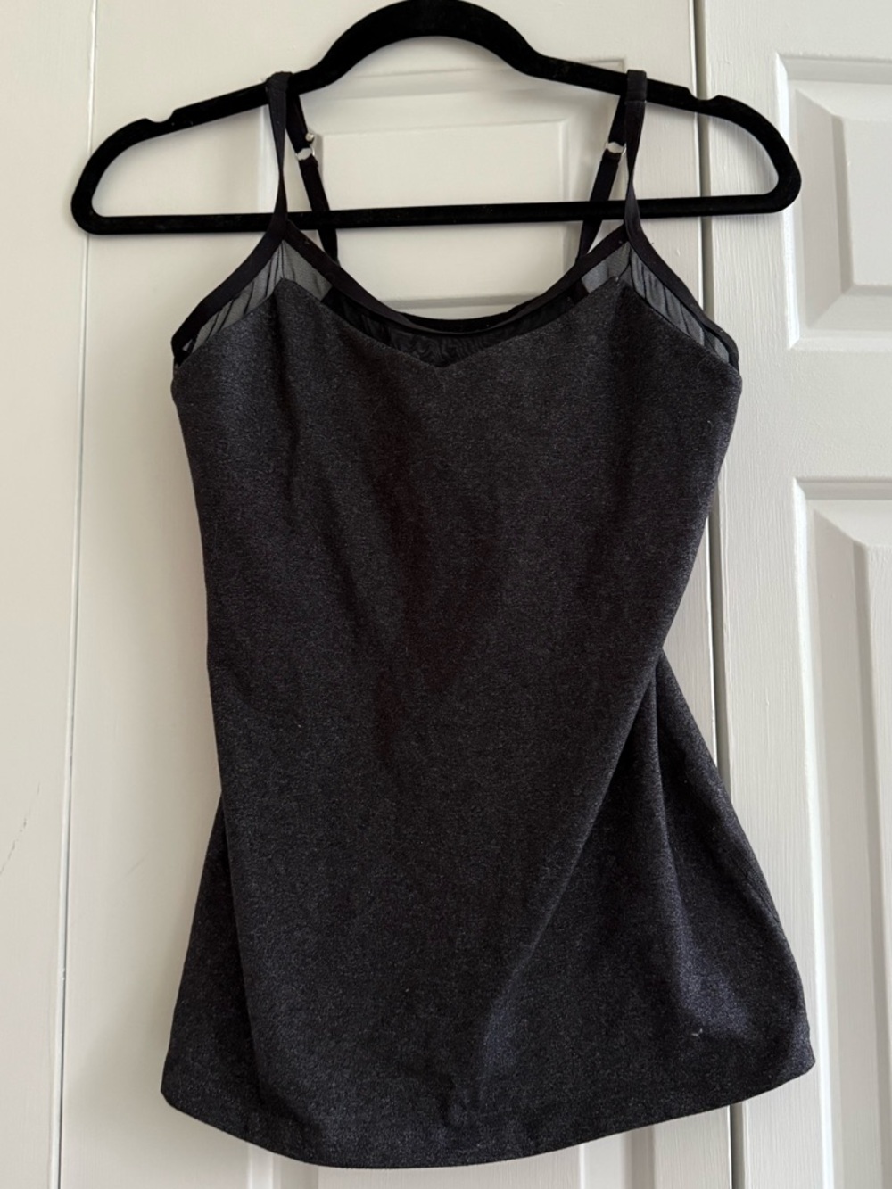 Beyond Yoga Charcoal Black Adjustable Strap Camisole